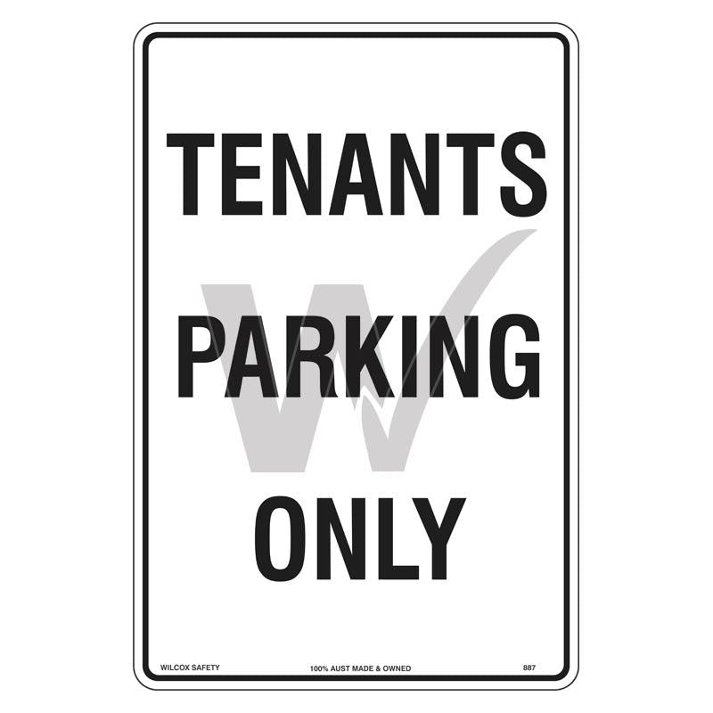 Car Park Sign - Tenants Parking Only