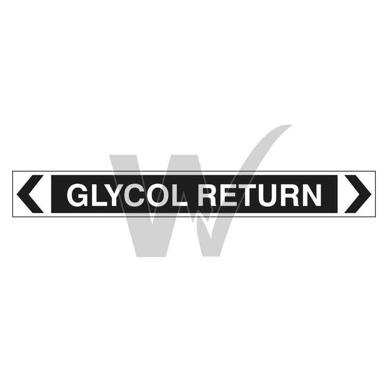 Pipe Marker - Glycol Return