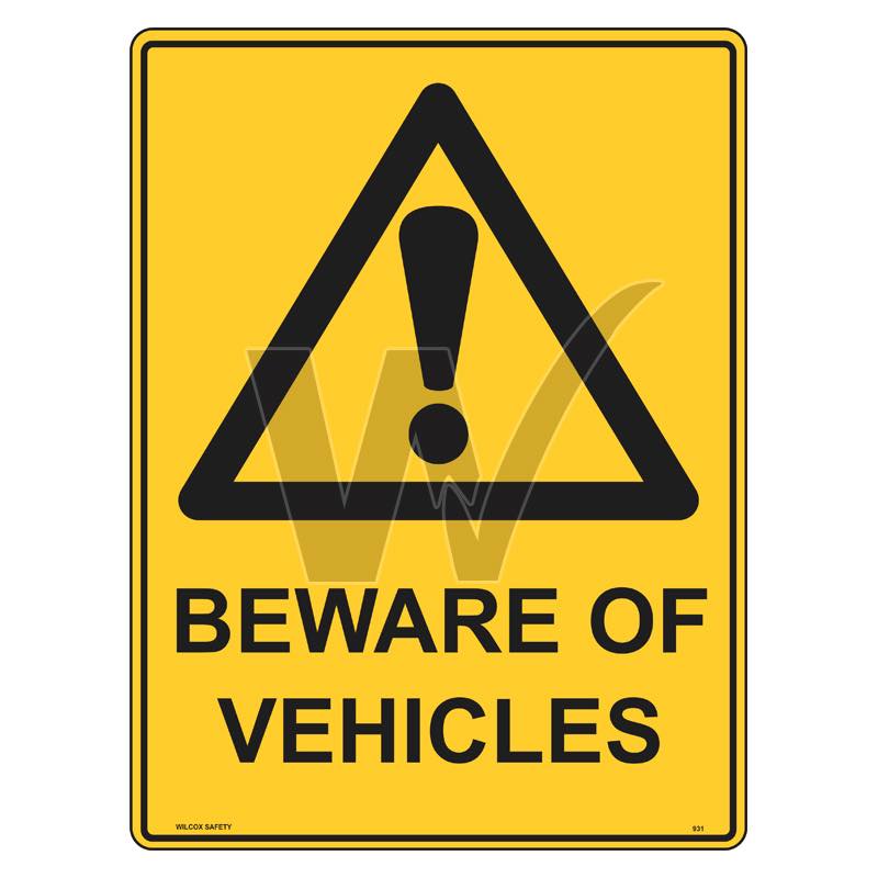 Warning Sign - Beware Of Vehicles