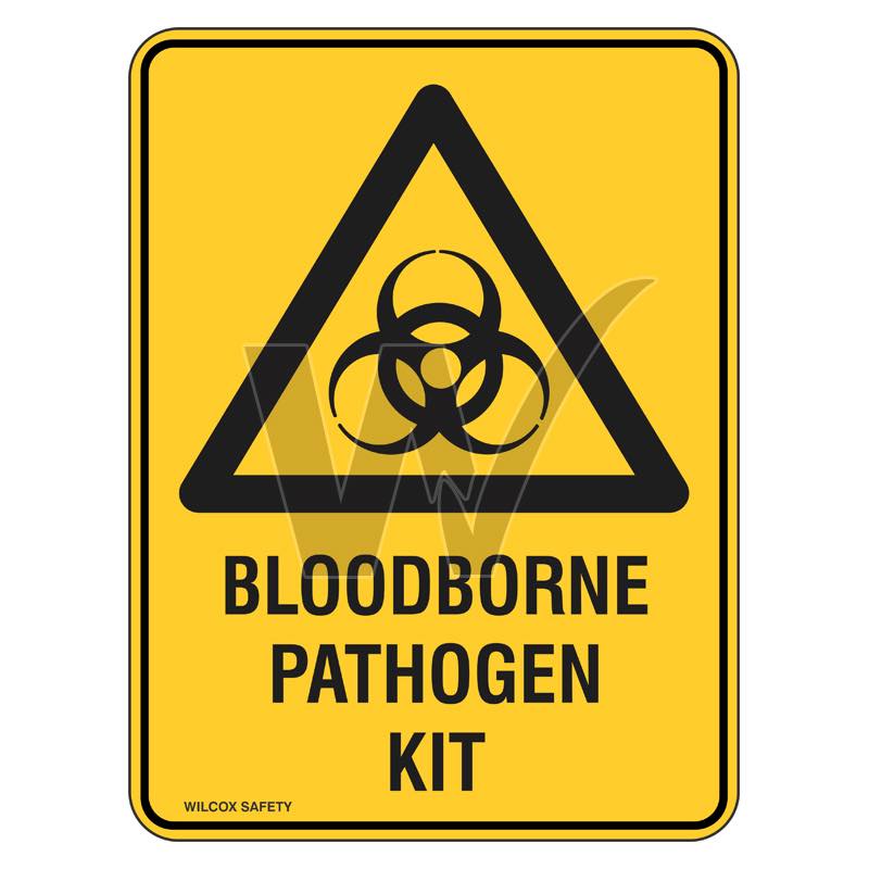 Warning Sign - Bloodborne Pathogen Kit