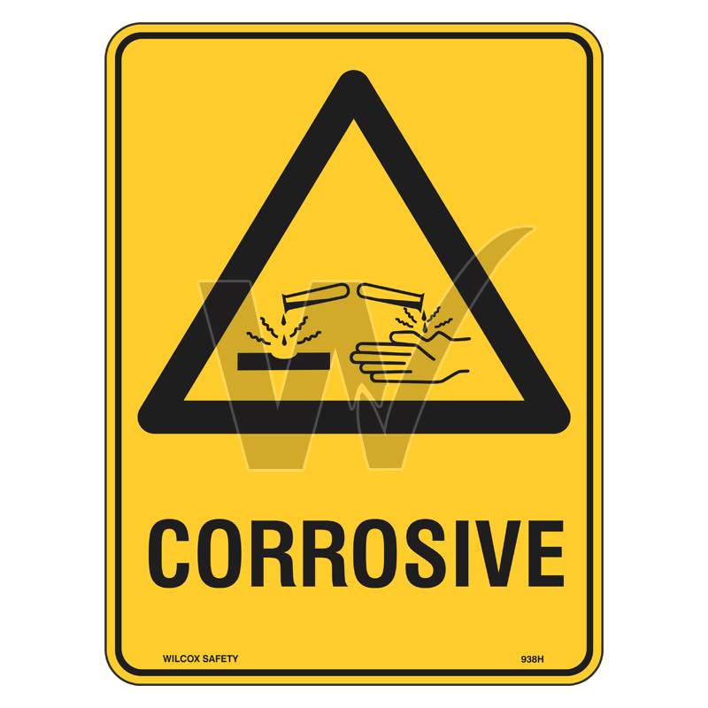 Warning Sign - Corrosive
