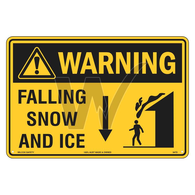 Warning Sign - Falling Snow And Ice