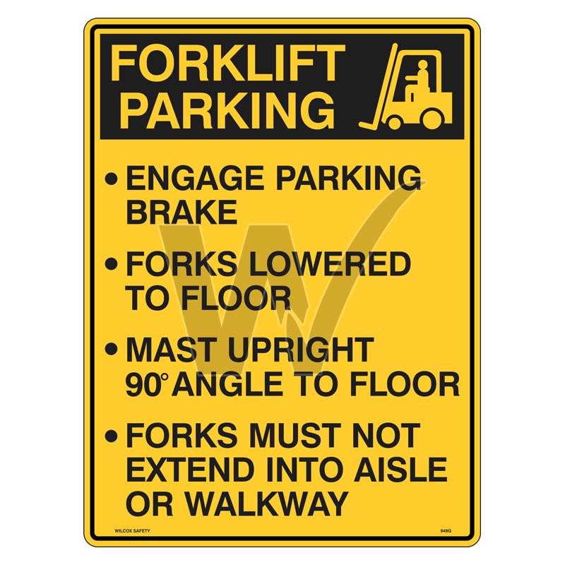 Warning Sign - Forklift Parking
