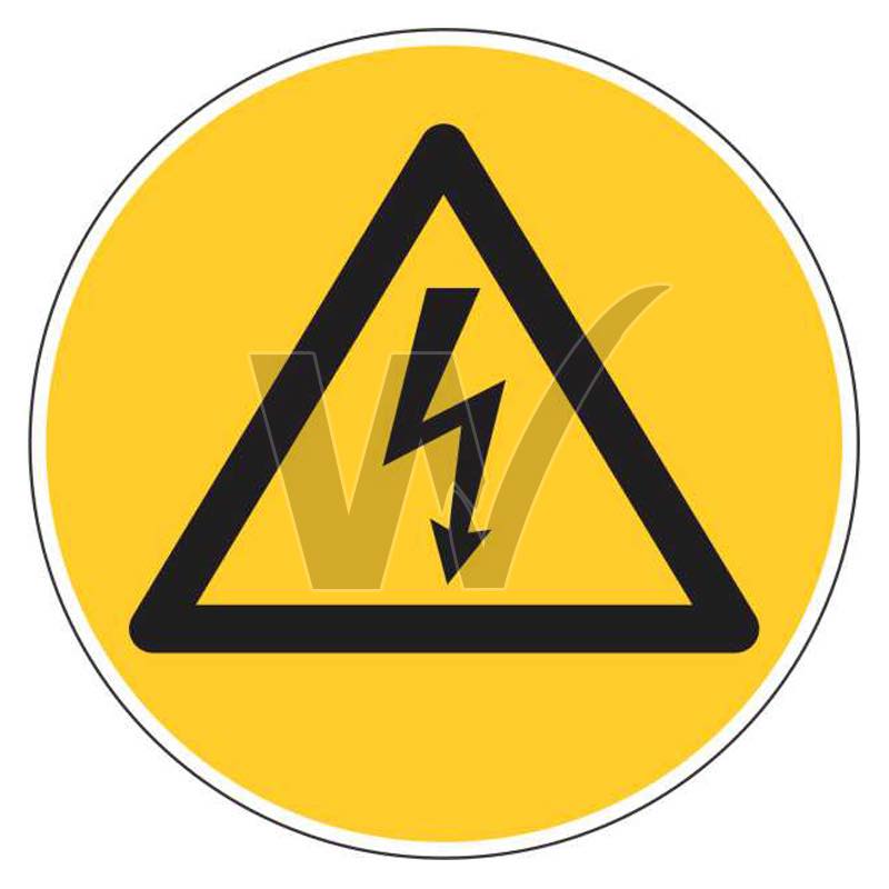 Warning Sign - High Voltage Symbol