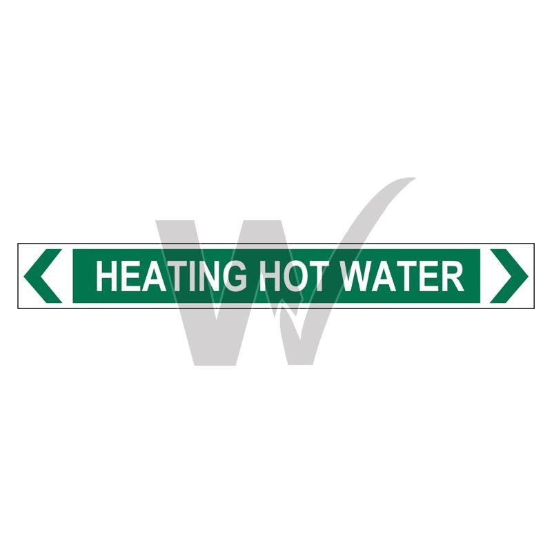 Pipe Marker - Heating Hot Water