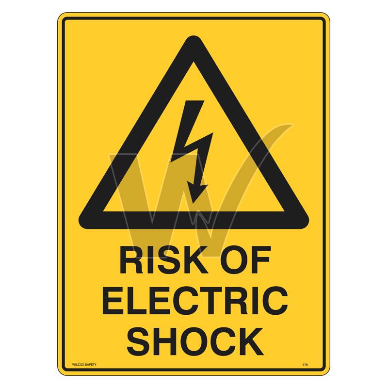 Warning Sign - Risk Of Electric Shock