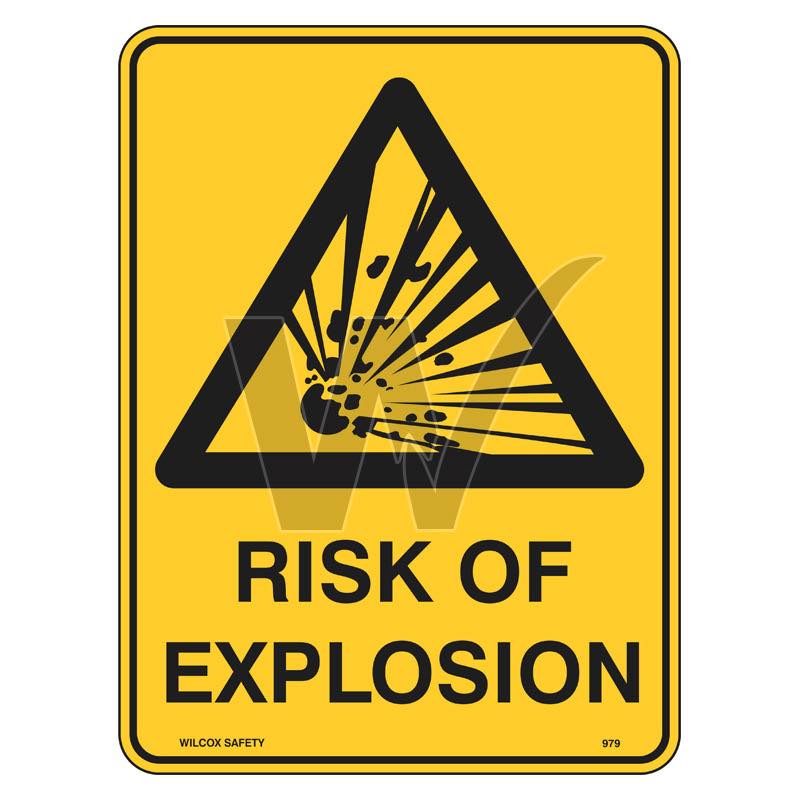 Warning Sign - Risk Of Explosion