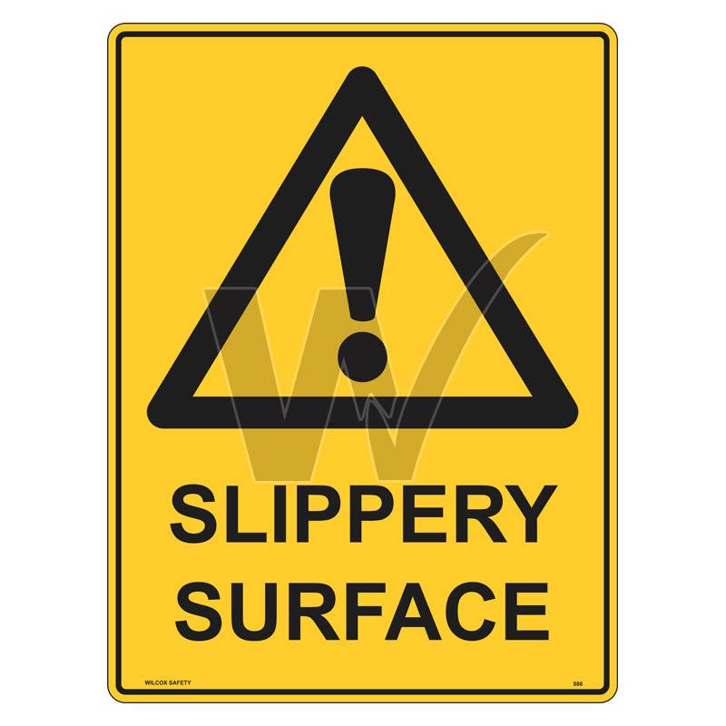 Warning Sign - Slippery Surface