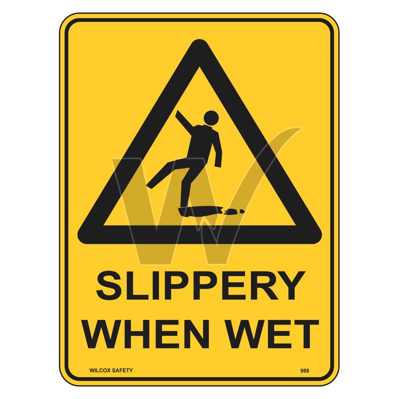 Warning Sign - Slippery When Wet