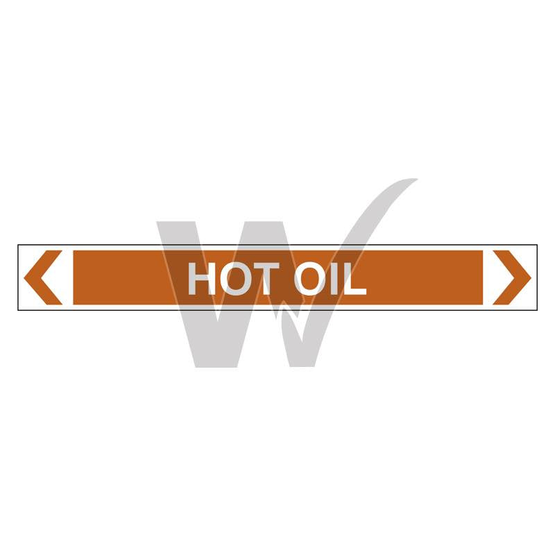 Pipe Marker - Hot Oil