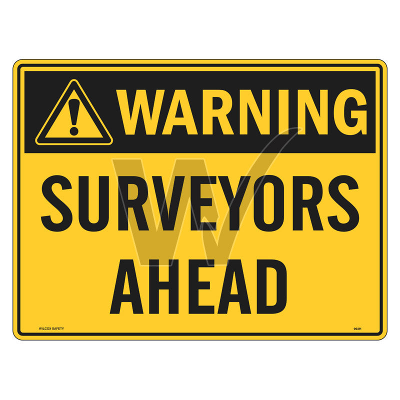 Warning Sign - Surveyors Ahead