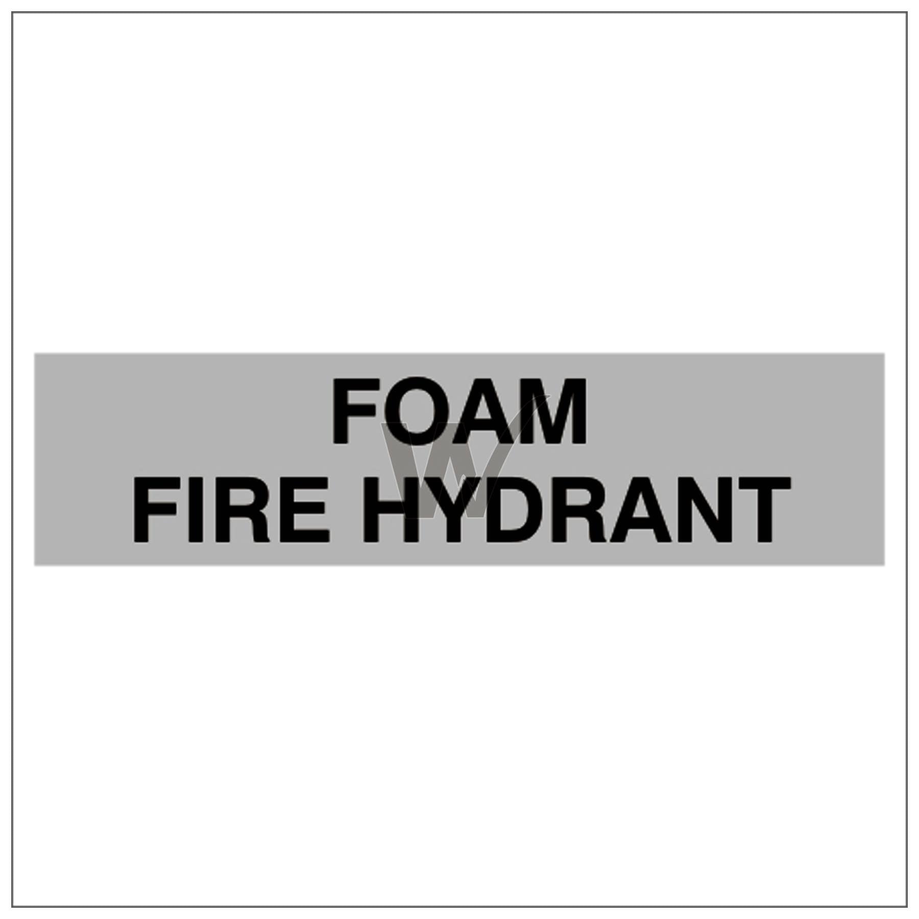 Fire Door Sign - Foam Fire Hydrant