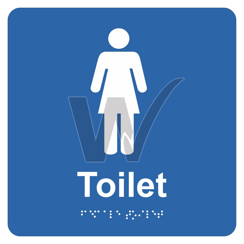 Braille Sign - Ladies Toilet