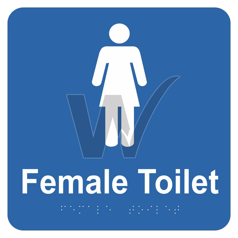 Braille Sign - Female Toilet