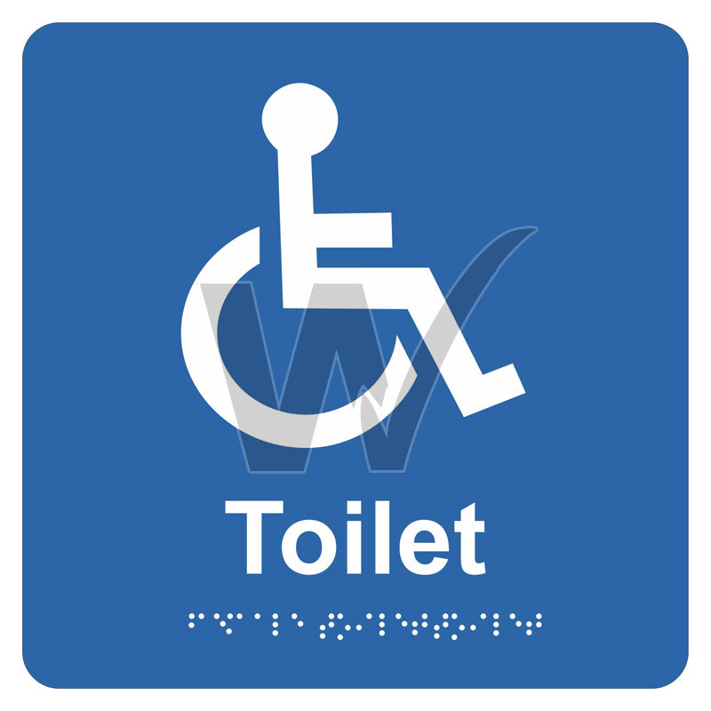 Braille Sign - Accessible Toilet