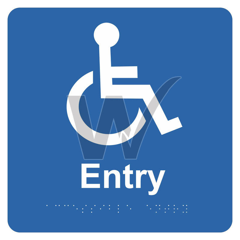Braille Sign - Disabled Entry