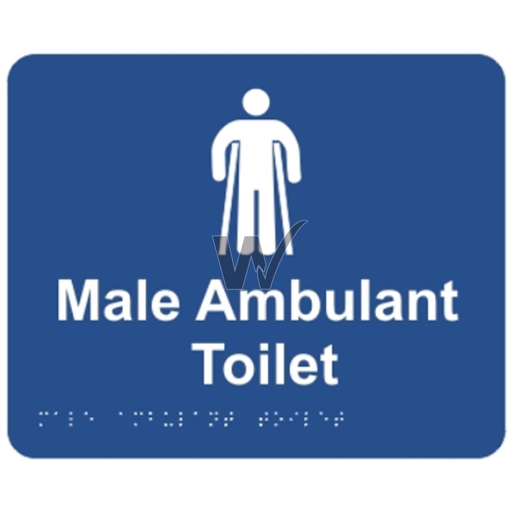 Braille Sign - Male Ambulant Toilet