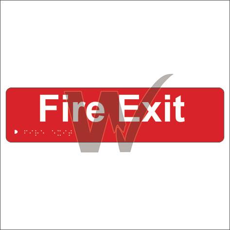 Braille Sign - Fire Exit
