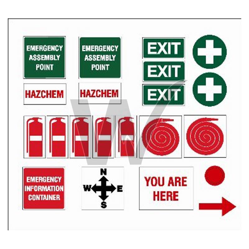 Extrication Sticker Emergency Evacuation Plan Stickers — Wilcox Safety & Signs