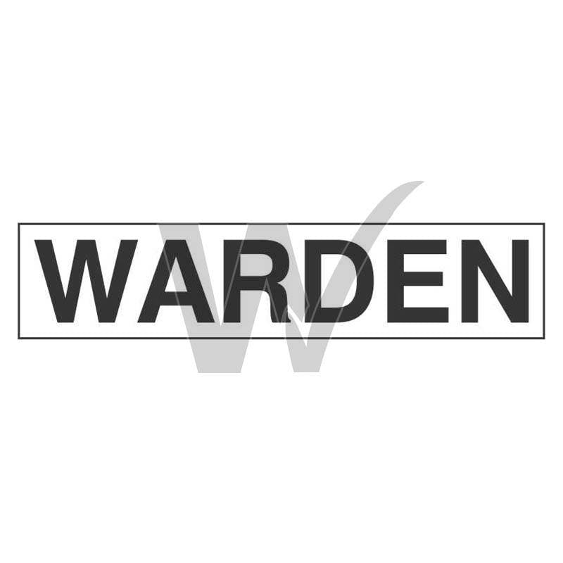 Hard Hat Text  - Warden