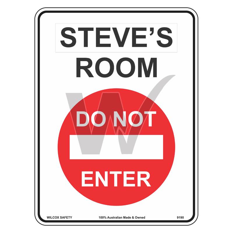 Fun Sign - ____ Room Do Not Enter
