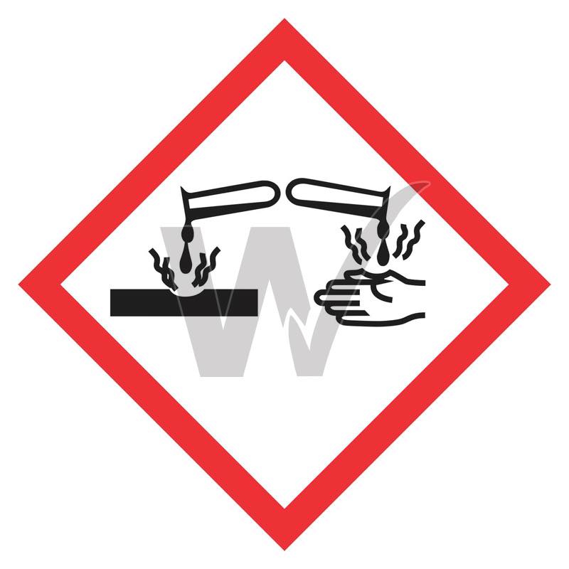 Hazchem GHS Sign - Corrosive
