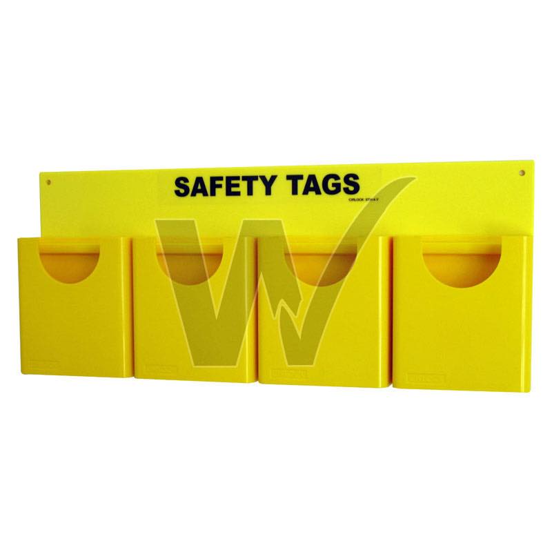 Heavy Duty Safety Tag Holder - 4 Tags