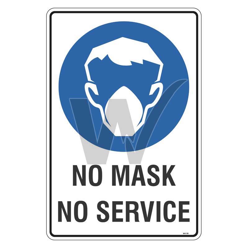 Mandatory Sign - No Mask No Service