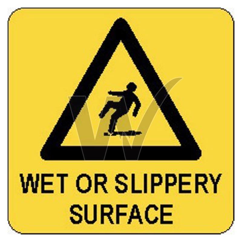 Cone Label - Wet Or Slippery Surface