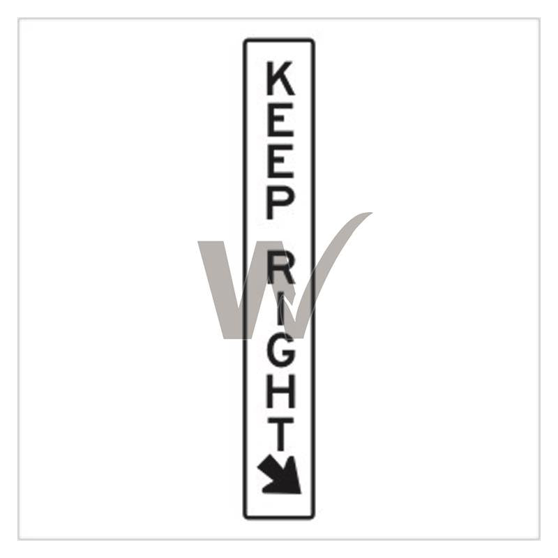 Flexy Post Sign - Keep Right