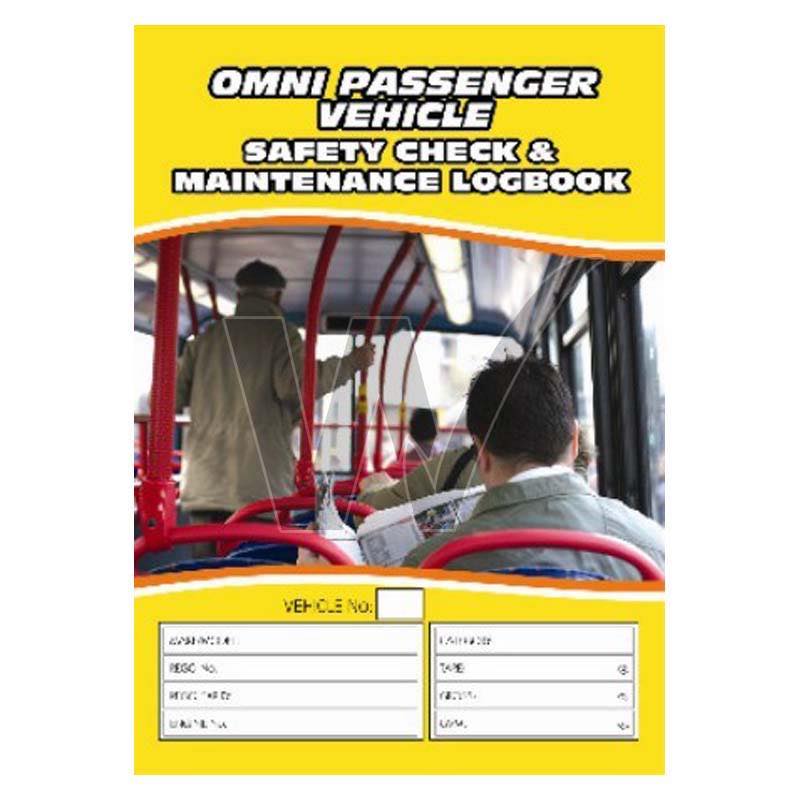 Omni Passenger Vehicle Safety Check & Maintenance Log Book