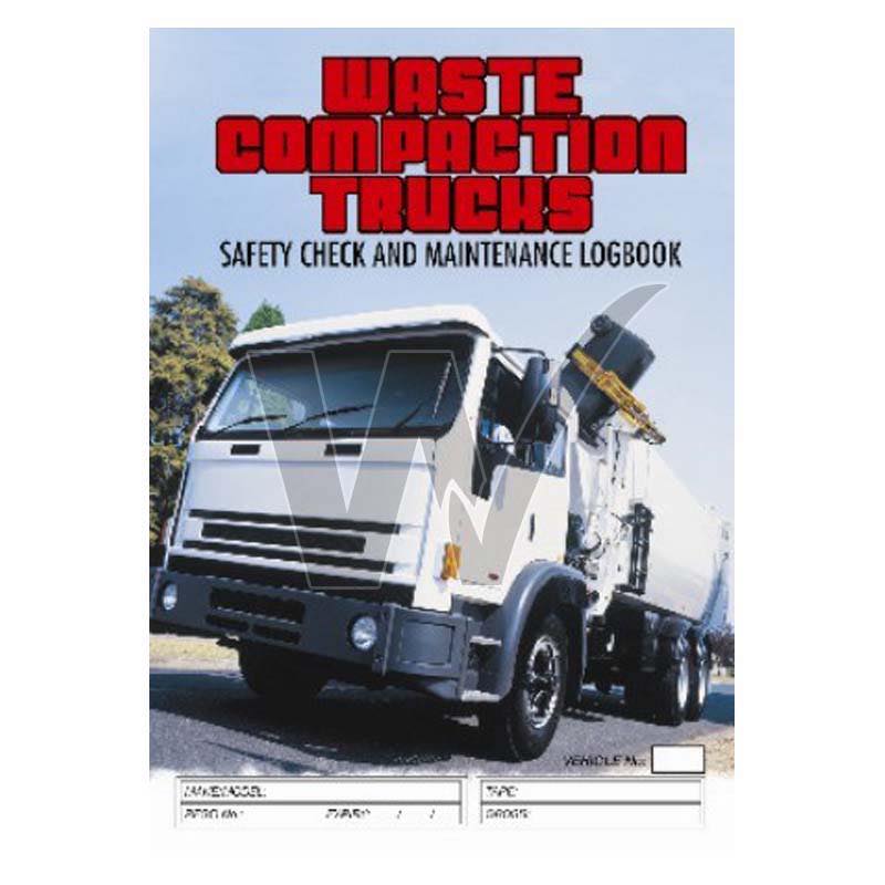 Waste Compaction Trucks Safety Check & Maintenance Log Book