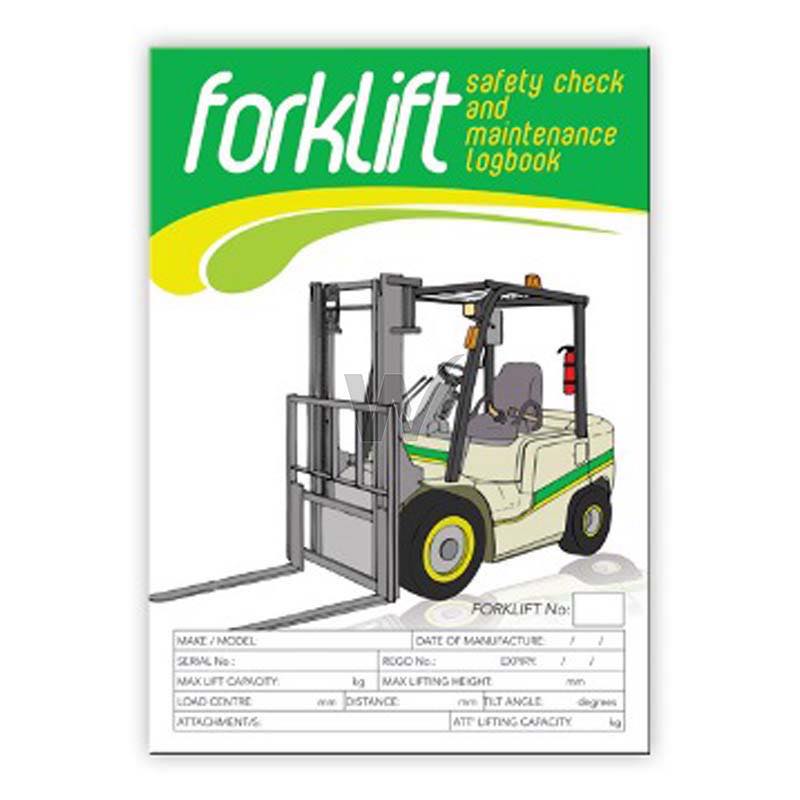 Forklift Safety Check & Maintenance Log Book