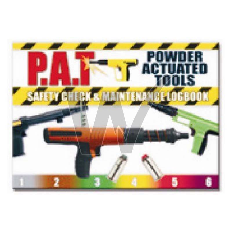 Power Actuated Tools Safety Check & Maintenance Log Book