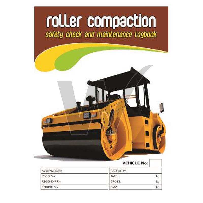 Roller Compaction Safety Check & Maintenance Log Book
