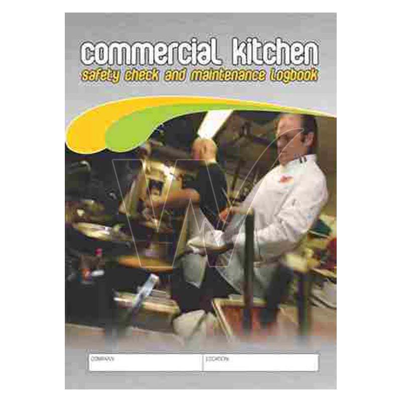 Commercial Kitchen Safety Check & Maintenance Log Book