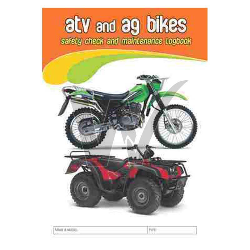 ATV & AG Bikes Safety Check & Maintenance Log Book