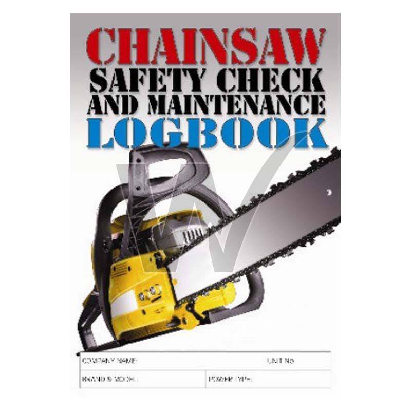Chainsaw Safety Check & Maintenance Log Book