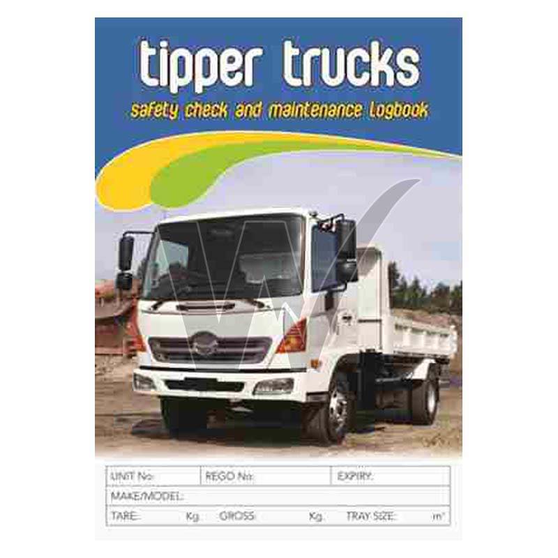 Tipper Safety Check & Maintenance Log Book