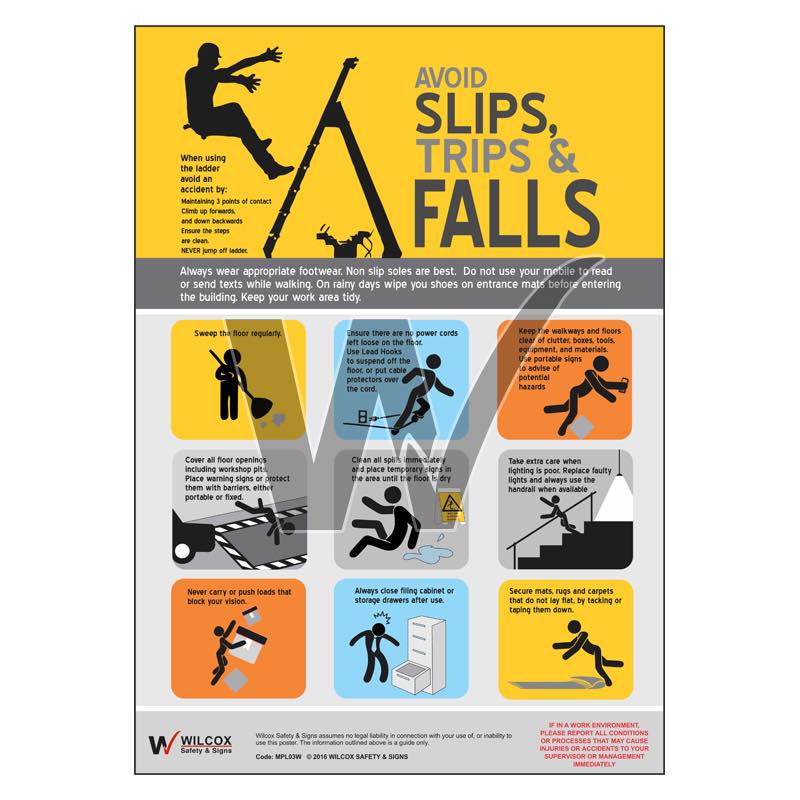 Slips, Trips & Falls Poster