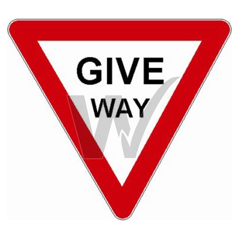 Traffic Sign - Give Way (R1-2A) — Wilcox Safety & Signs