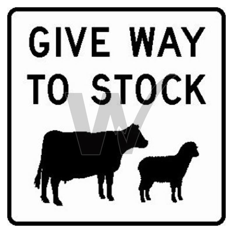 Traffic Sign - Give Way to Stock (Victoria Only)