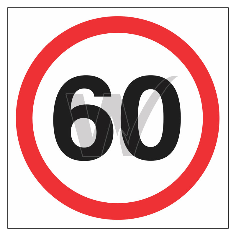 Chapter 60 Sign Multi Message Frame Sign - 60 KM — Wilcox Safety & Signs
