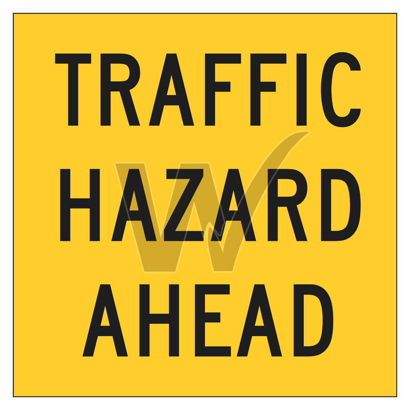 Multi Message Frame Sign - Traffic Hazard Ahead