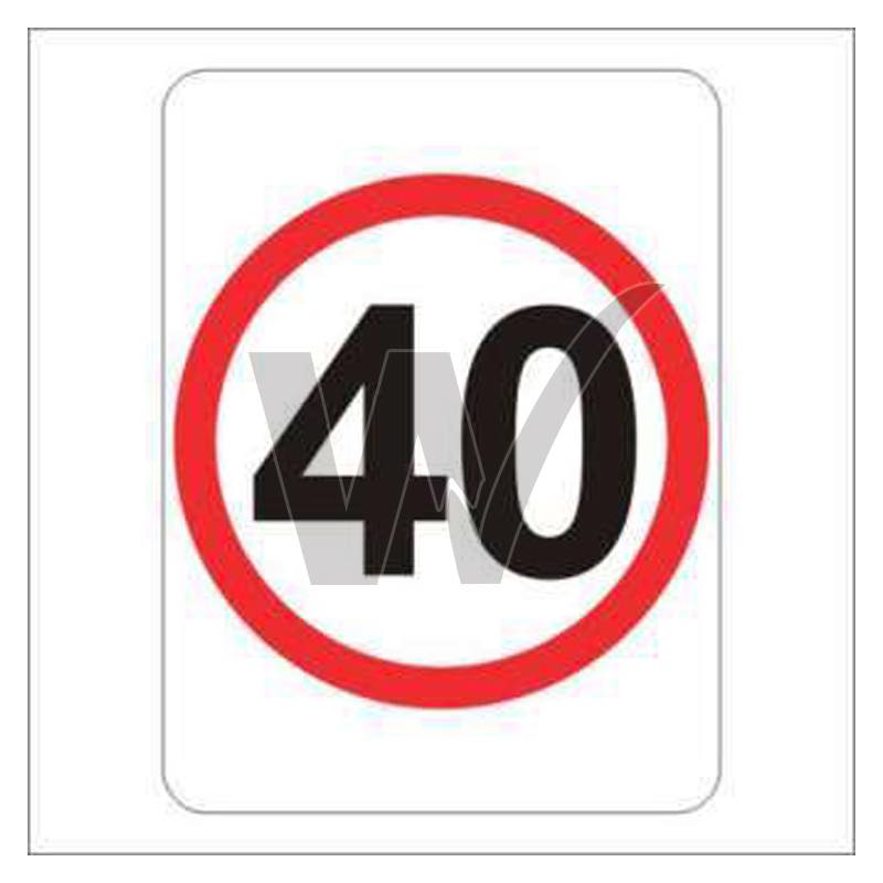 Traffic Sign - 40 KM