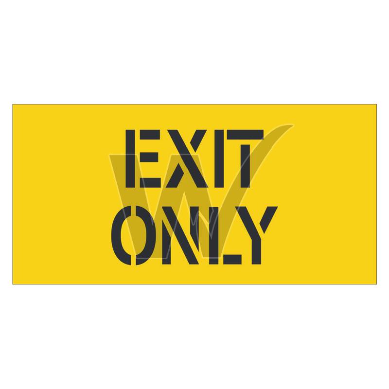 Stencil - Exit Only