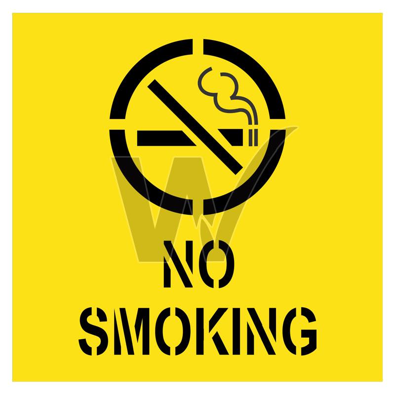 Stencil - No Smoking