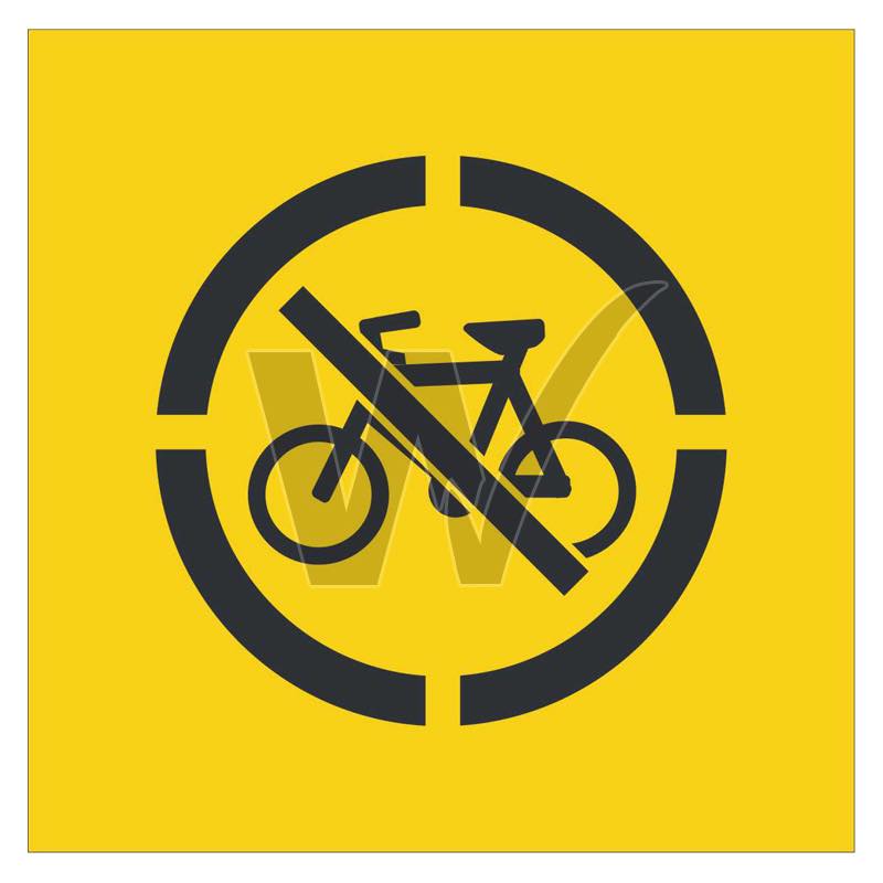 Stencil - No Bicycles