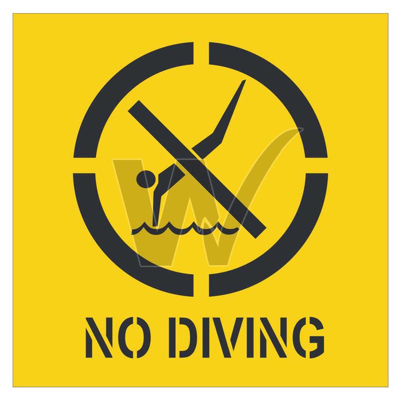 Stencil - No Diving