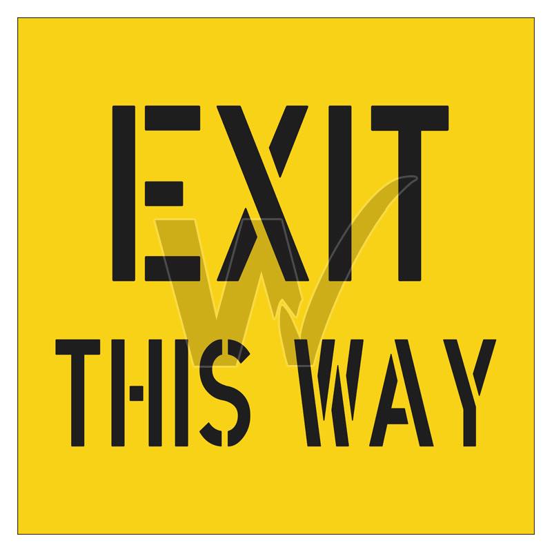 Stencil - Exit This Way